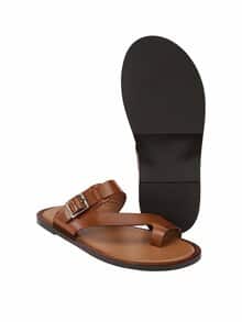 Riviera-Zehen-Sandale tabakblatt