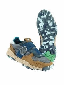 Leinen-Sneaker Chacrona denimblau/erde