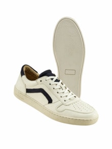 Unzen-Sneaker weiß/blau