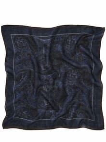 Italienisches Paisley-Tuch indigo