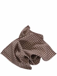 Polka-Einstecktuch Paisley sand/schoko