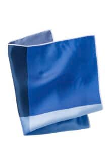4xKolorit-Einstecktuch blau