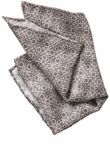 Azulejos-Einstecktuch Karo fliesengrau