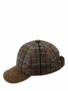 Passeggiata-Cap tabak-kariert
