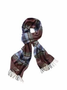 Zeitloser Kaschmir-Schal bordeaux-marine