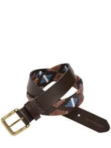 Gaucho-Gürtel rinderfell/blau