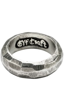 Facettenring silber