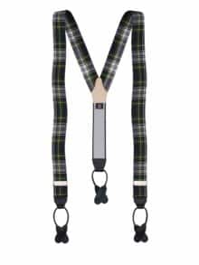 Tartan-Hosenträger grün