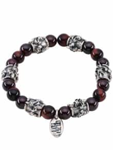 Mutiges Armband braun/silber