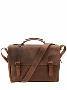 Paukertasche Antikleder used brown