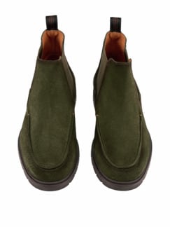 Grüner Chelsea-Boot