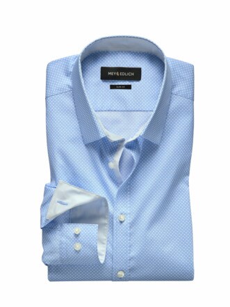 Dynamic-Shirt weiß/blau Detail 1