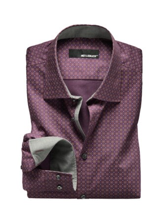 Dynamic-Shirt Raute violett Detail 1