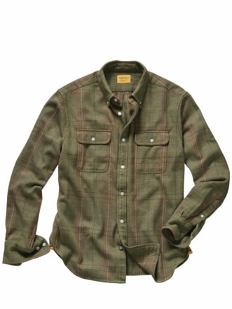 Original Madras Hemd khaki Detail 1