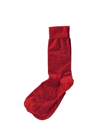 Nonkonformisten-Socke rot Detail 1