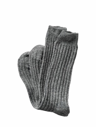 Warm-kalt-Socke grau Detail 1