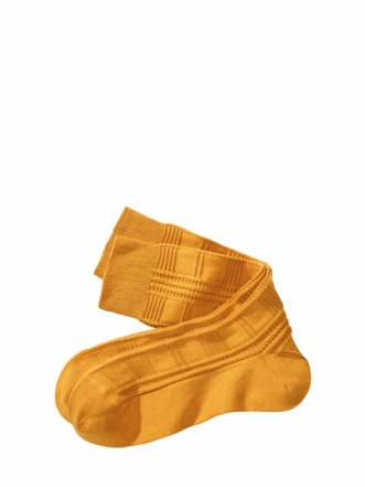 Highlighter-Socke maisgelb Detail 1