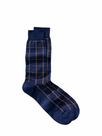 Aha-Socke königsblau Detail 1
