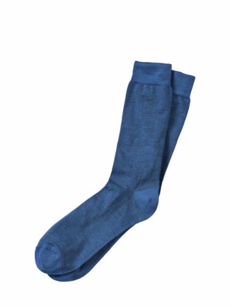 Kraft-Socke brillantblau Detail 1