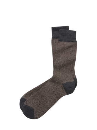 Zoom-Socke grau/sand Detail 1