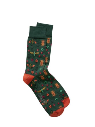 Blutsauger-Socke grün Detail 1