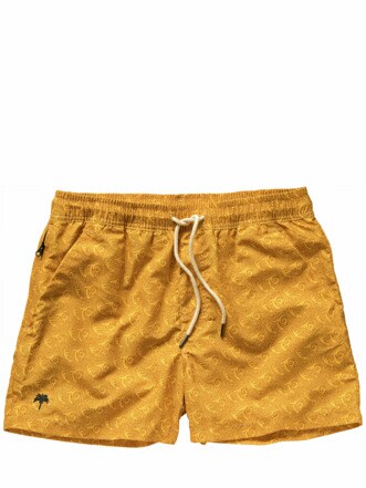 Squiggle-Badeshorts kupfer Detail 1