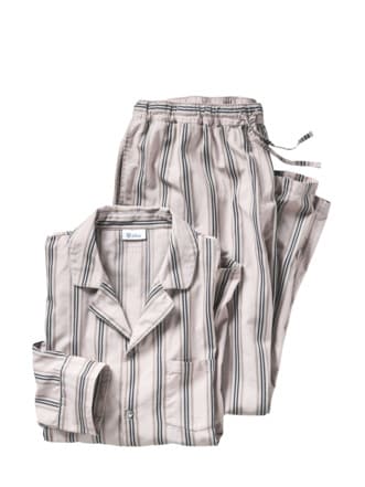 Pyjama Alfred Streifen rosenholz Detail 1