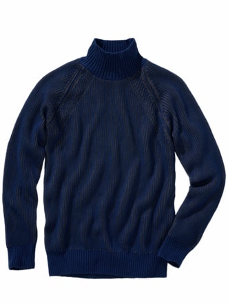 Kilrush Pullover blau FE marine Detail 1