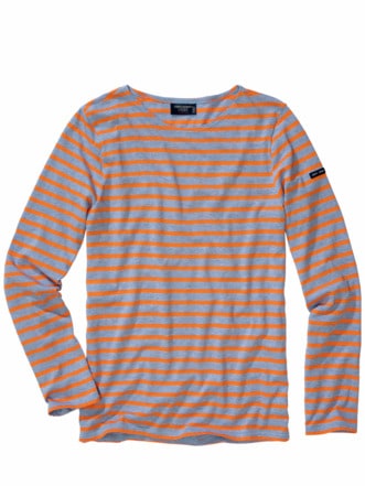 Bretagne-Shirt denim/orange Detail 1