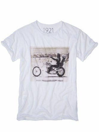 1921 T-Shirt Easy Rider rockerweiß Detail 1