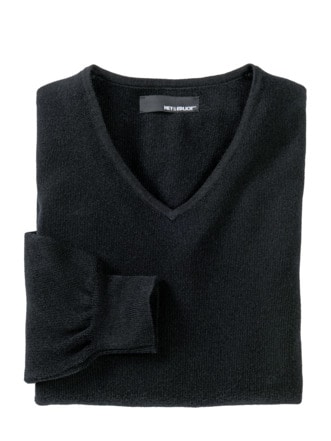 Bordcase-Pullover schwarz Detail 1