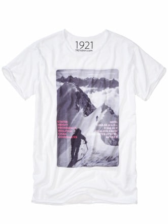 1921 T-Shirt K2 Mountain gipfelweiß Detail 1