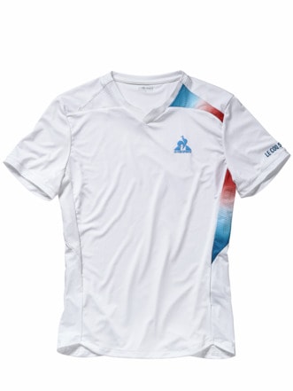 French-Open-Tennisshirt weiß Detail 1