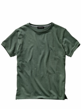 Auf-den-Punkt-Shirt schattengrün Detail 1