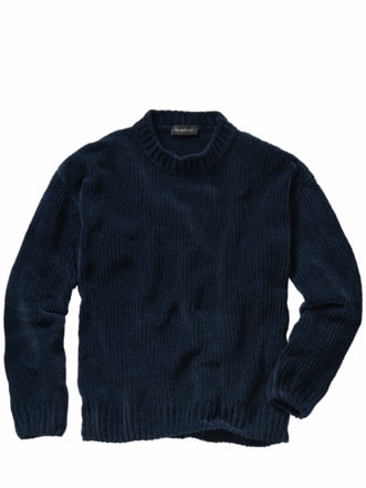 Flavios Pullover marine Detail 1