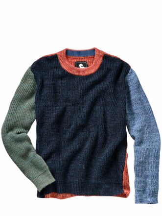 Pullover Alaric dunkelblau/bunt Detail 1
