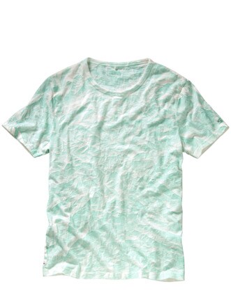 T-Shirt Ciadam grün/weiß Detail 1