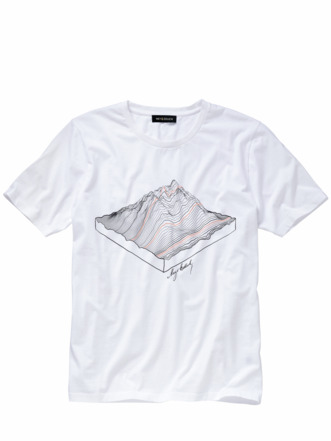 Kartografen-Shirt papierweiß Detail 1