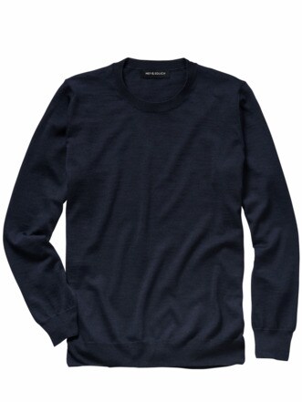 Fundament-Pullover marine Detail 1