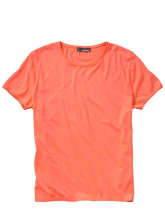 Leuchtstoff-T-Shirt orange Detail 1