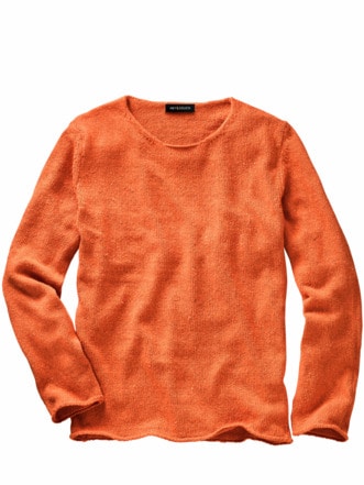 Upcycled Sweater altpapier-orange Detail 1