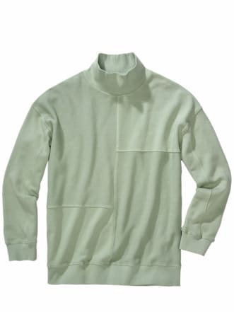 Blocksatz-Sweatshirt mint Detail 1