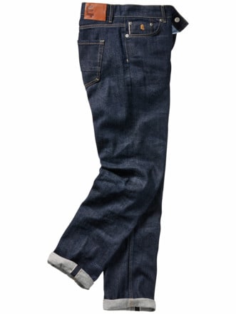 Fügsame Japan-Jeans raw rinse Detail 1