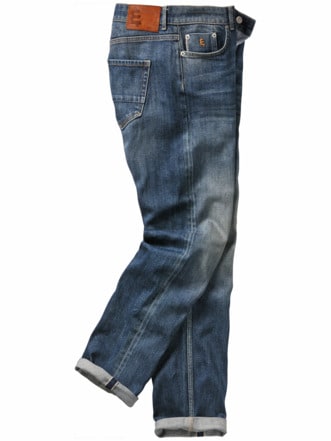 Fügsame Japan-Jeans mid blue Detail 1