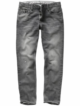 Gerockte Selvage-Jeans black washed Detail 1
