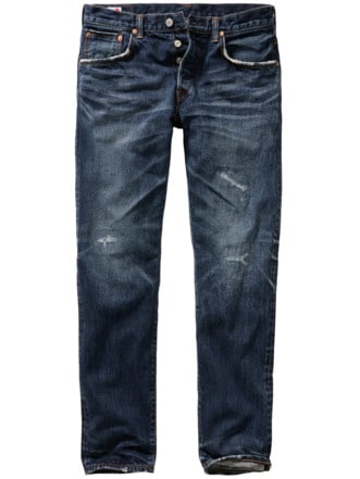 Dark Denim Japan Jeans dunkelblau Detail 1