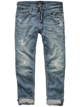 Destroyed Jeans Willbi used blue Detail 1