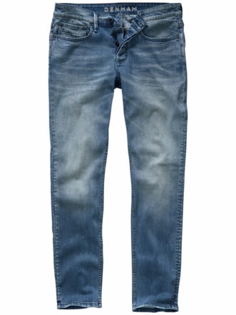 Zero-Cotton-Jeans washed blue Detail 1