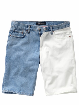 So-oder-so-Shorts indigoblau/offwhite Detail 1
