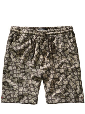 Shorts Cipan Print dunkelgrün Detail 1